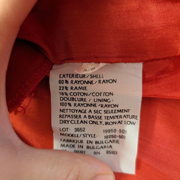 Vintage VTG Two Roads short sleeves blazer red size M 90s cosplay - Picture 2 of 9